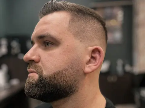 Krótki crop z brodą — Boske Barber Rzeszów