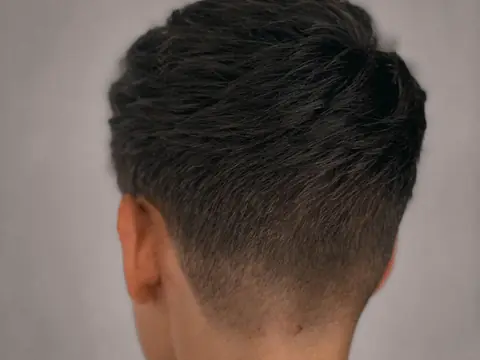 Taper na karku — widok z tyłu — Boske Barber Rzeszów
