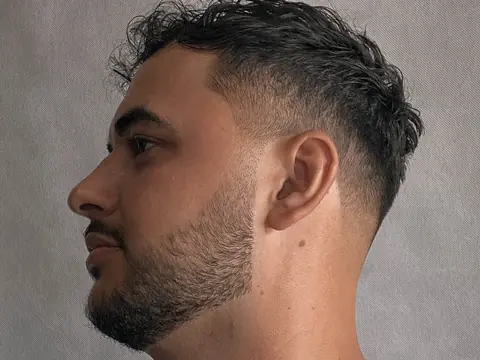 Tekstura z fade i brodą — Boske Barber Rzeszów