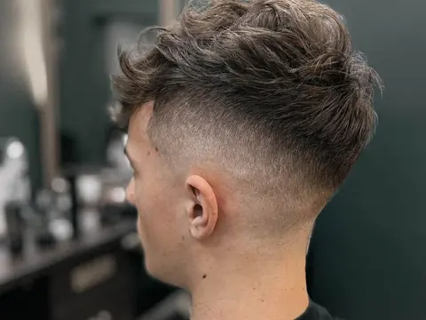 Tekstura z fade — profil — Boske Barber Rzeszów